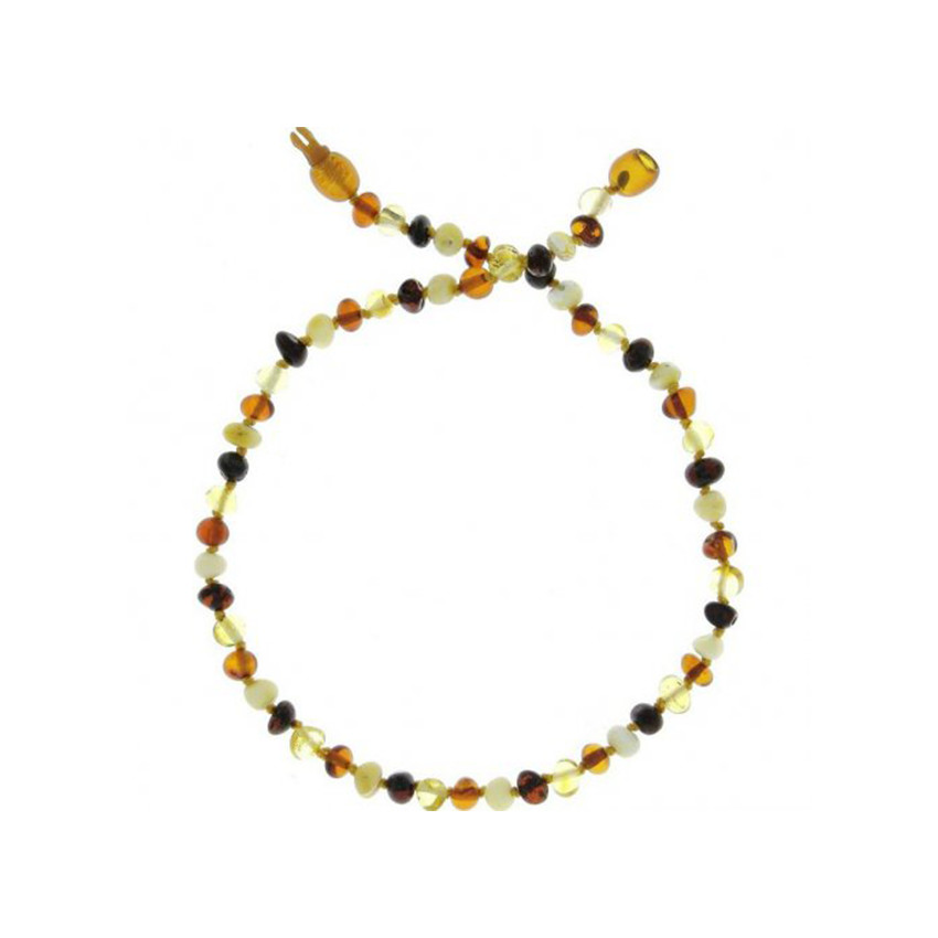 Collier d'ambre pour bébé à clip mix 