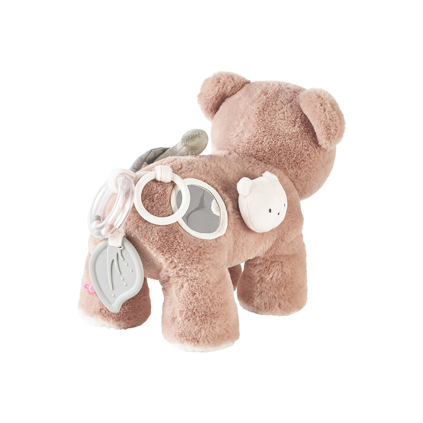 Peluche d'activités Lily l'ours rose 