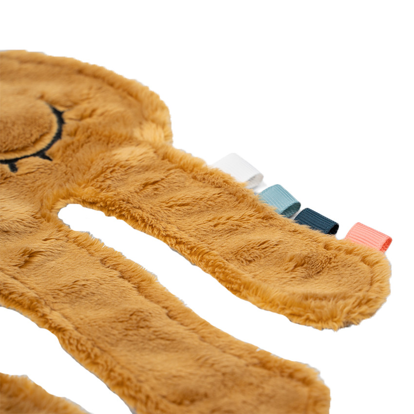 Doudou attache sucette Cozy Friend Jelly moutarde - Moutarde (Done by deer) - Image 1