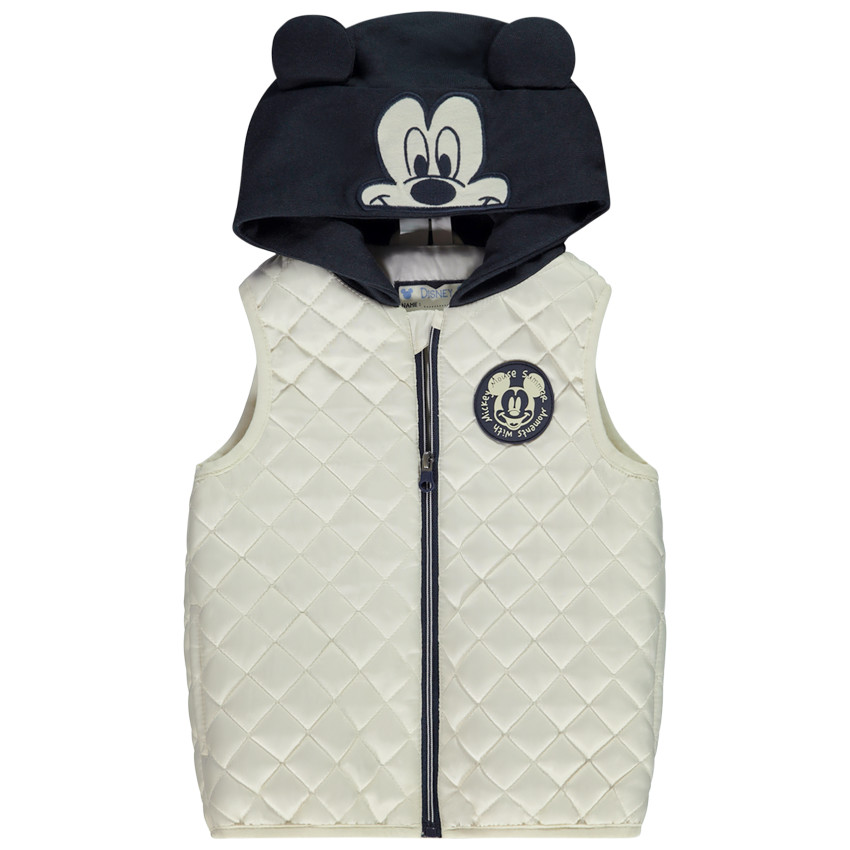 Doudoune sans manches capuche Mickey Disney pour bébé garçon