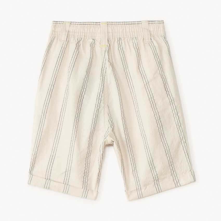 Bermuda en toile rayé pour bébé garçon 