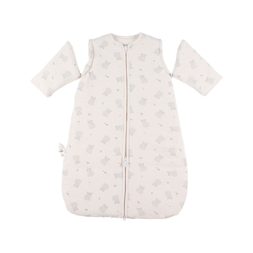 Gigoteuse évolutive 70cm TOG 2 en gaze imprimée vaches écru 