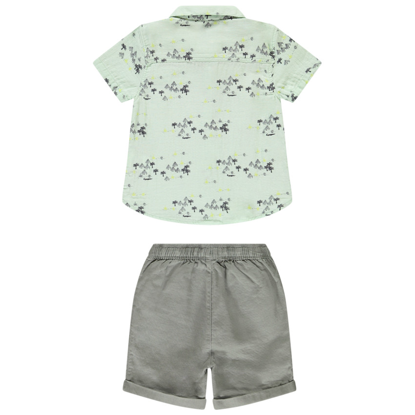 Ensemble 2 pièces avec chemise imprimée pour bébé garçon 