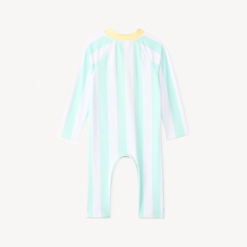 Combinaison de bain anti-UV à rayures pour bébé garçon 