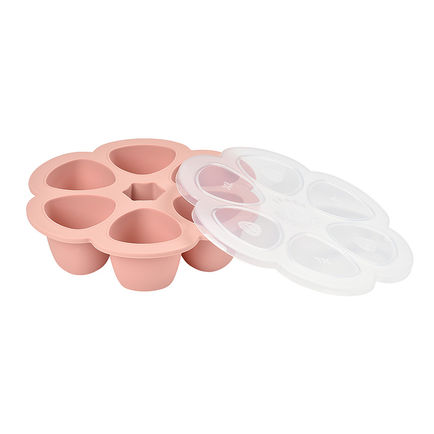 Pots de conservation multi-portions en silicone 6x150 ml - Pink - Rose (Béaba) - Image 2