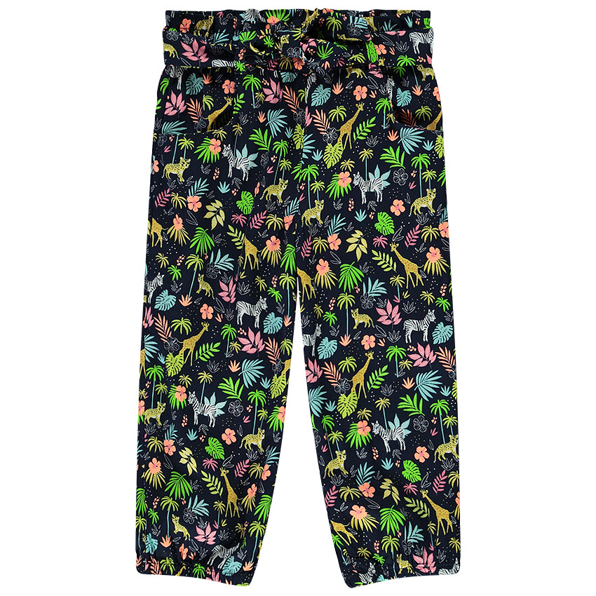 Pantalon fluide avec noeud pour bébé fille