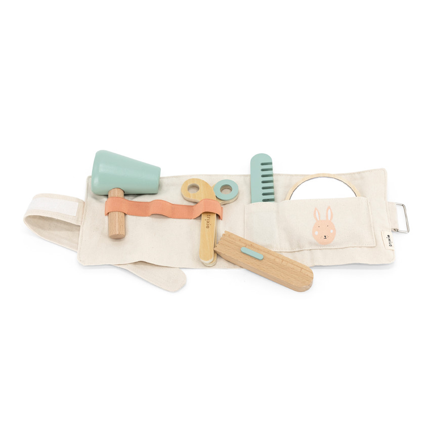 Ceinture de coiffeur en bois  