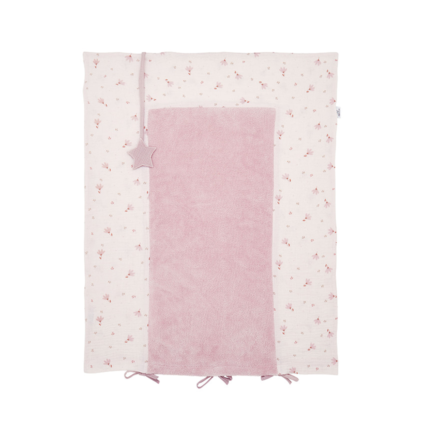 Housse de matelas à langer 60 x 80 cm Lovely Blossom 