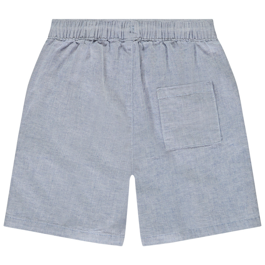 Bermuda en toile effet tissé pour garçon 