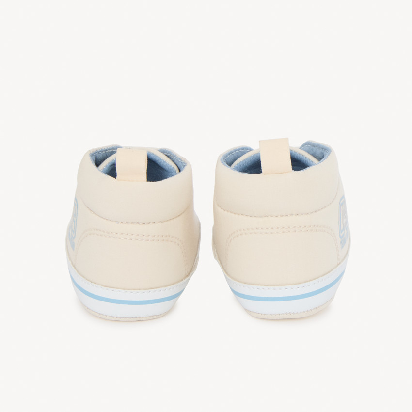 Baskets montantes en toile print ours pour bébé garçon 