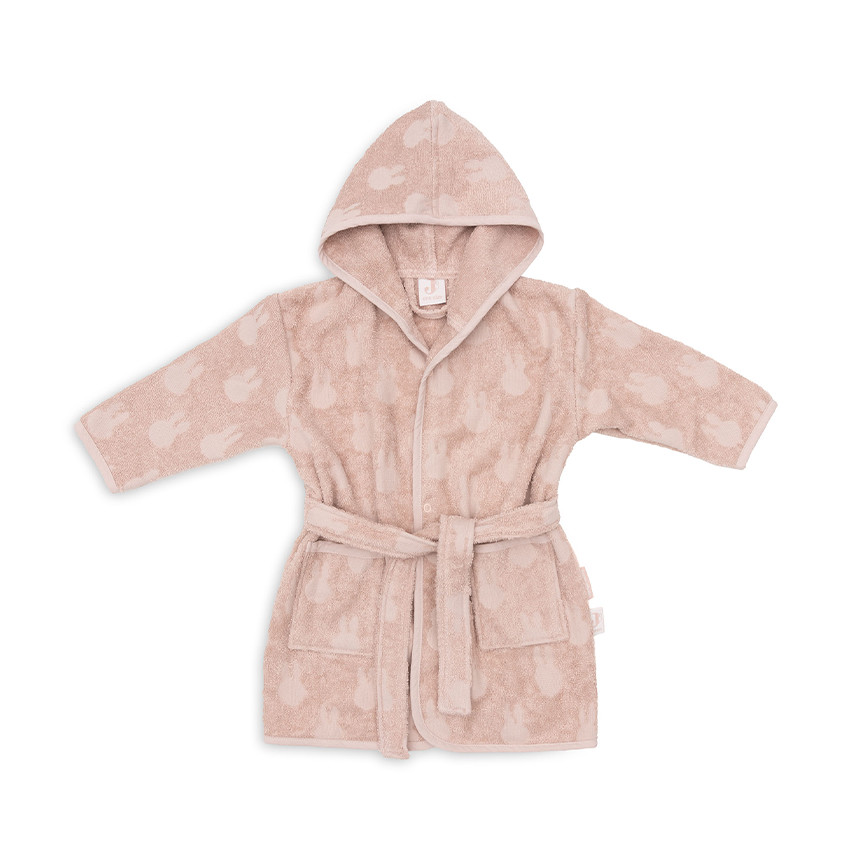Peignoir de bain éponge 3-4 ans en jacquard Miffy wild rose