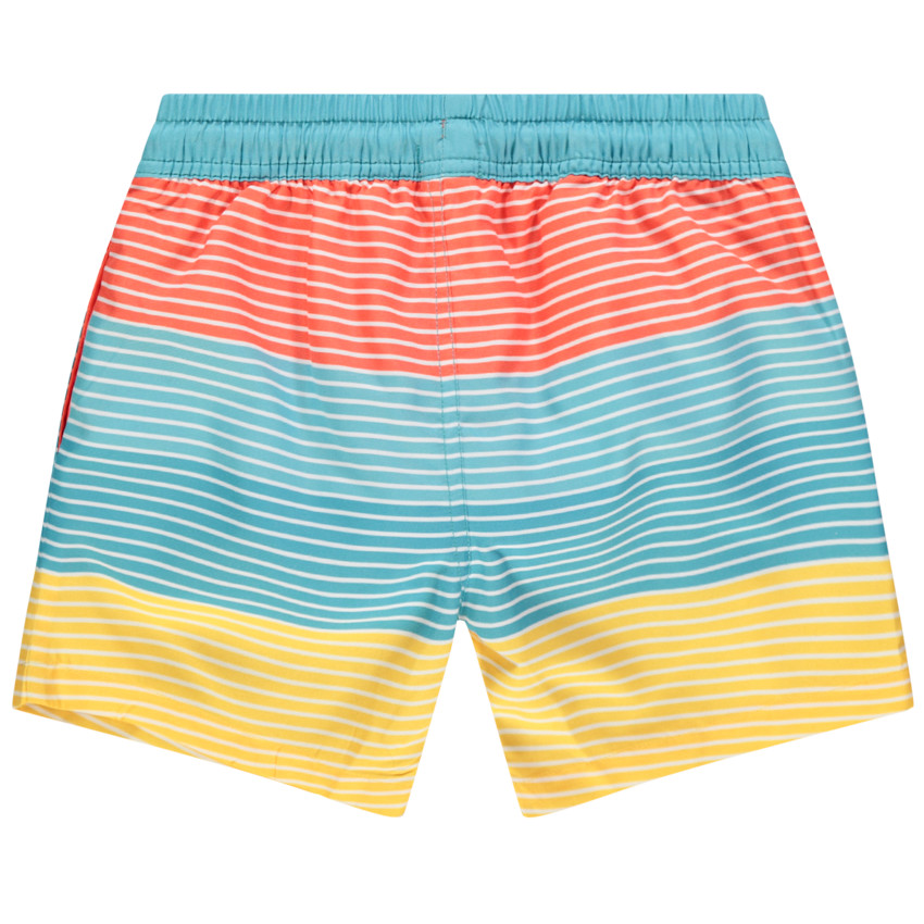 Short de bain à rayures all-over 