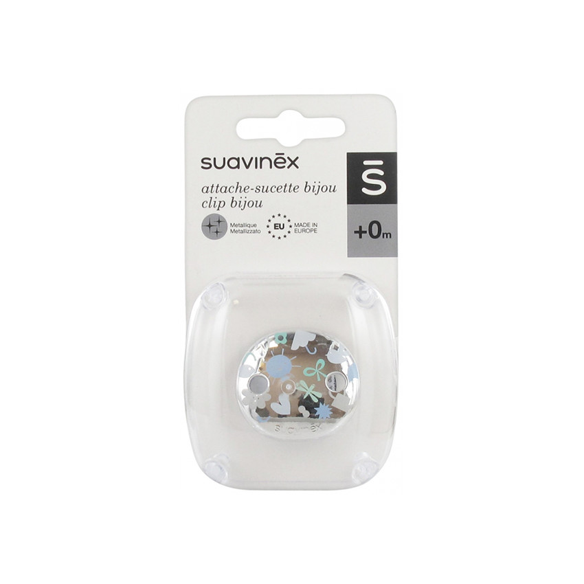 Attache-sucette bijou Memories - Bleu 