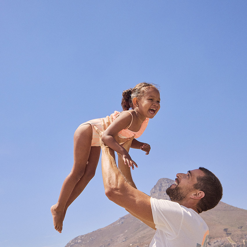 Maillot de bain 1 pièce asymétrique effet tie & dye pour bébé fille 