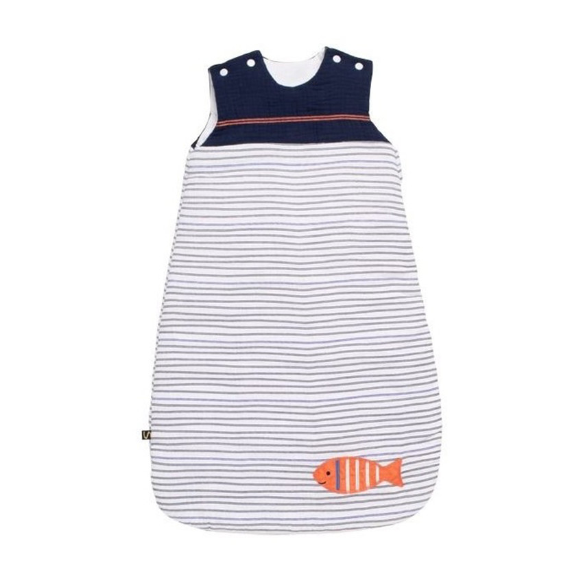 Gigoteuse sans manches ouatinée 0-6M Baby Sailor poisson 