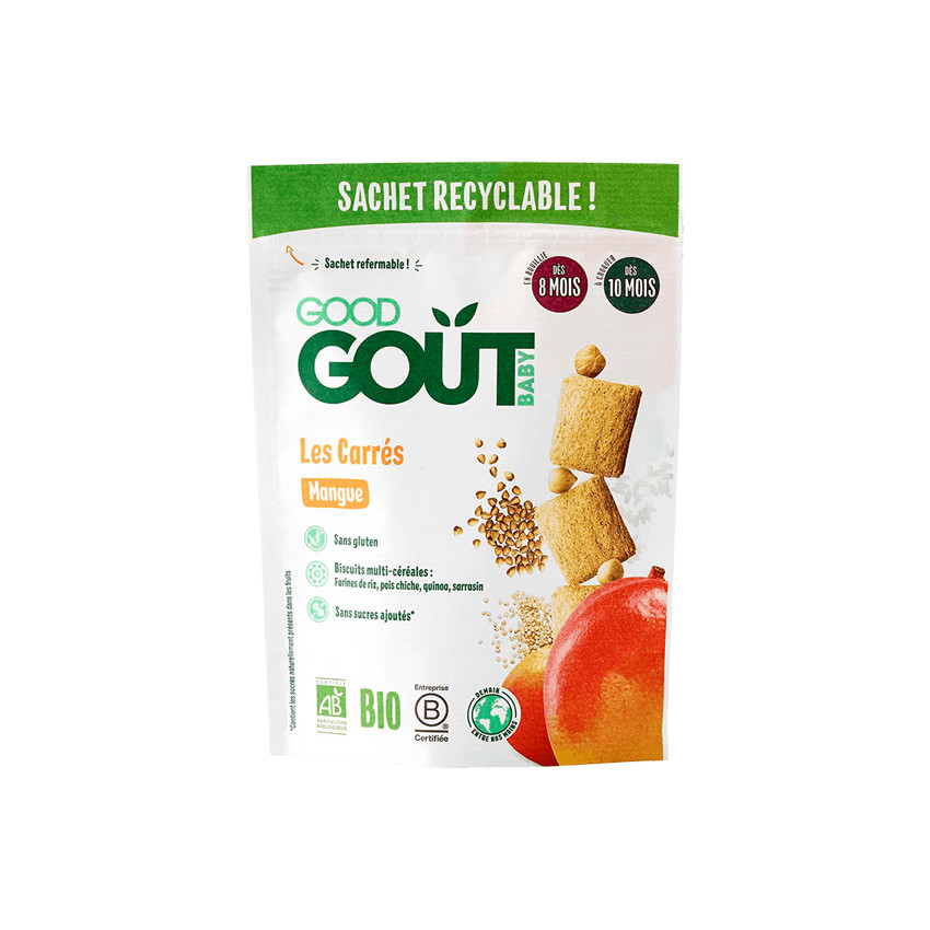 Biscuits carrés à la mangue - 50g 