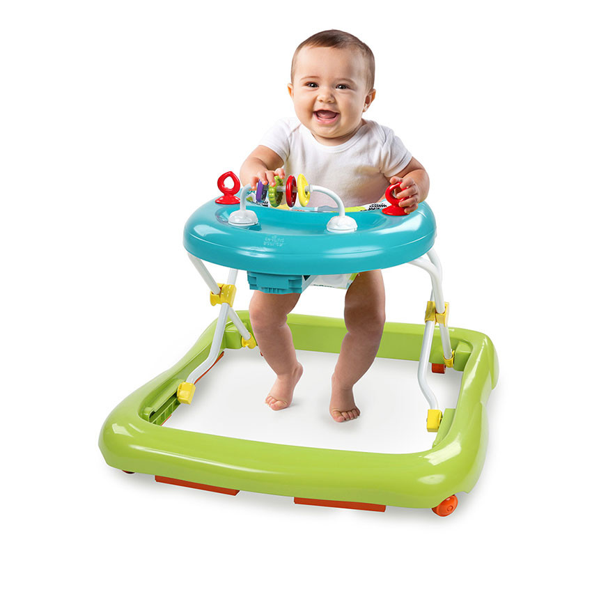 Trotteur pliable Giggling Safari bleu/vert 