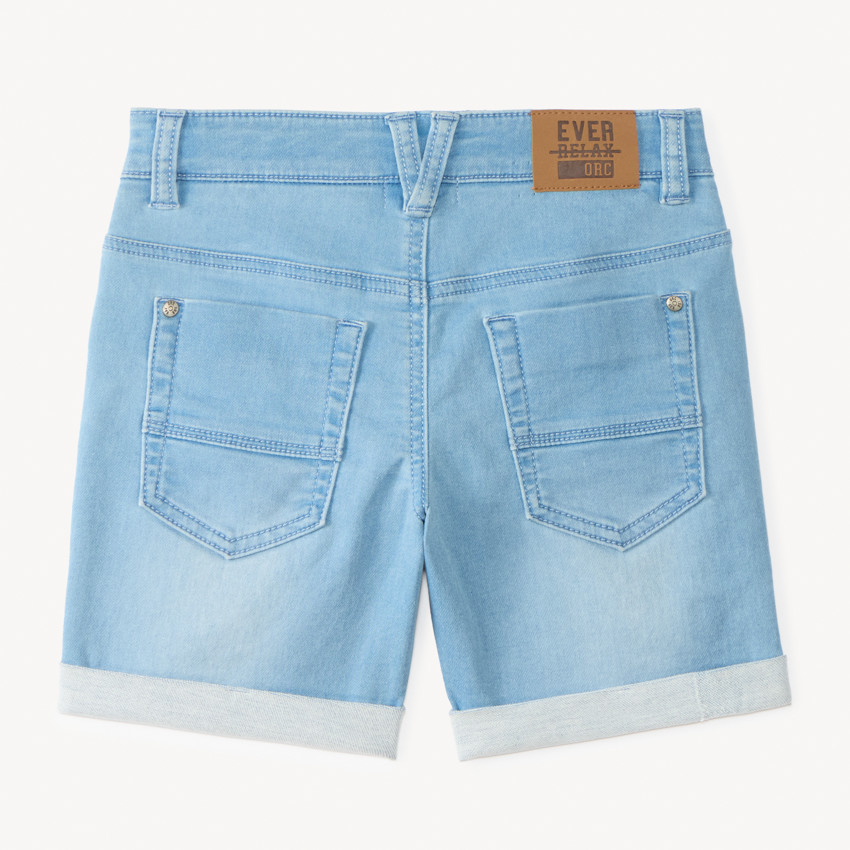 Bermuda en jean avec revers pour garçon 