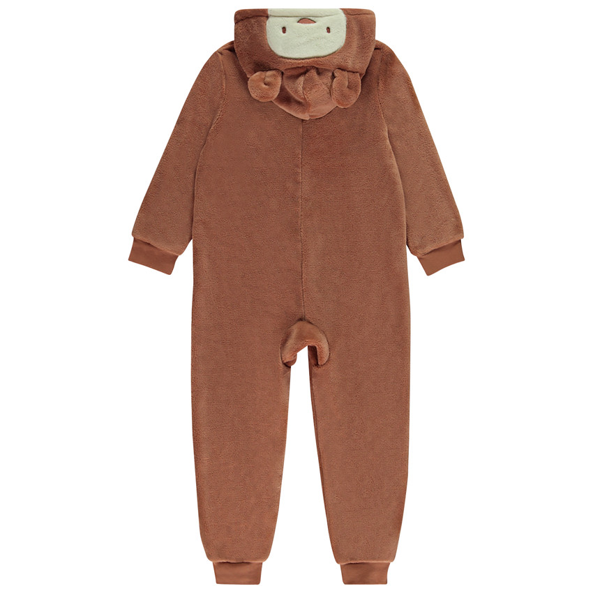 Surpyjama ludique singe en sherpa pour garçon 