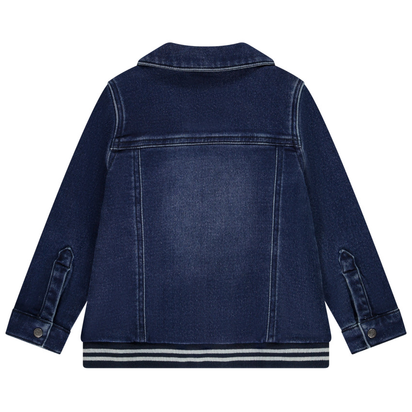 Veste effet jean avec détails rayés pour bébé garçon 