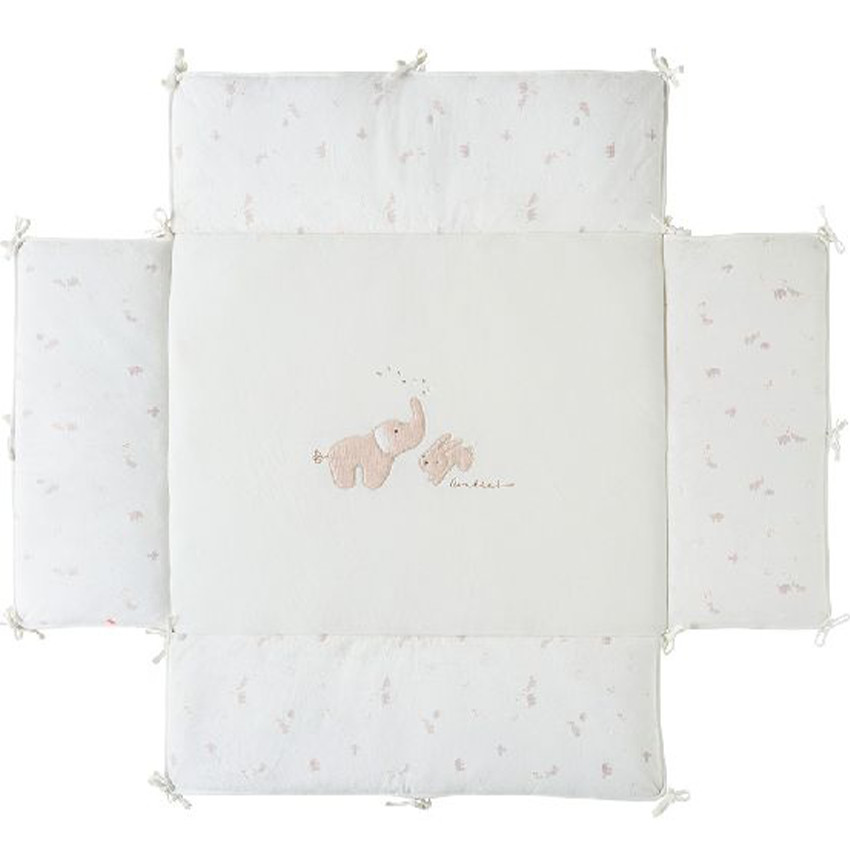 Tapis de parc cuvette 75x95cm Veloudoux Bali Moka