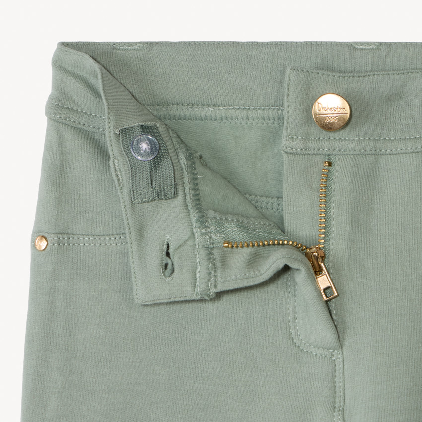 Pantalon skinny en molleton uni pour fille 