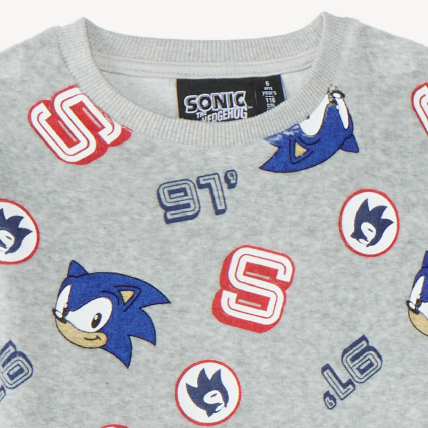 Ensemble de pyjama Sonic en velours garçon 