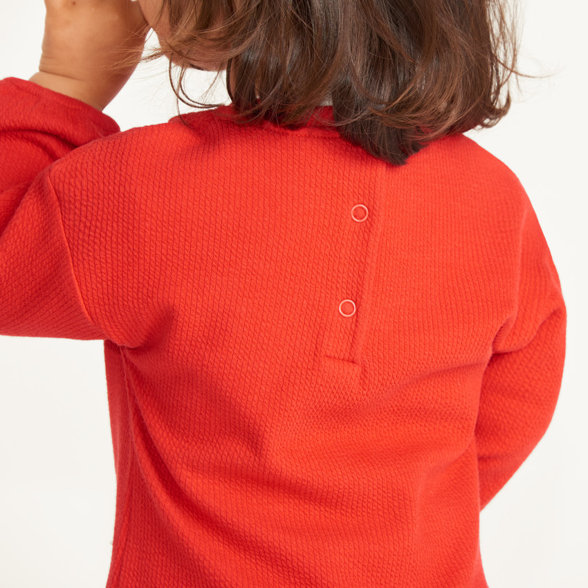 Robe bébé fille effet 2 en 1 imprimé tulipe 