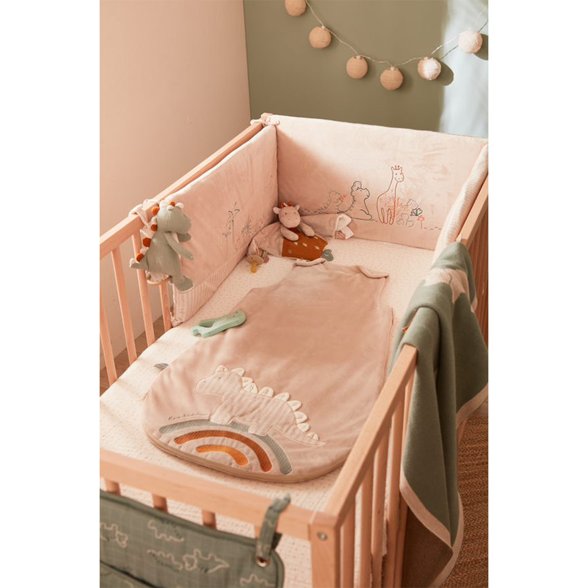 Tour de lit en veloudoux - Tina, Stegi & Ops - Beige 