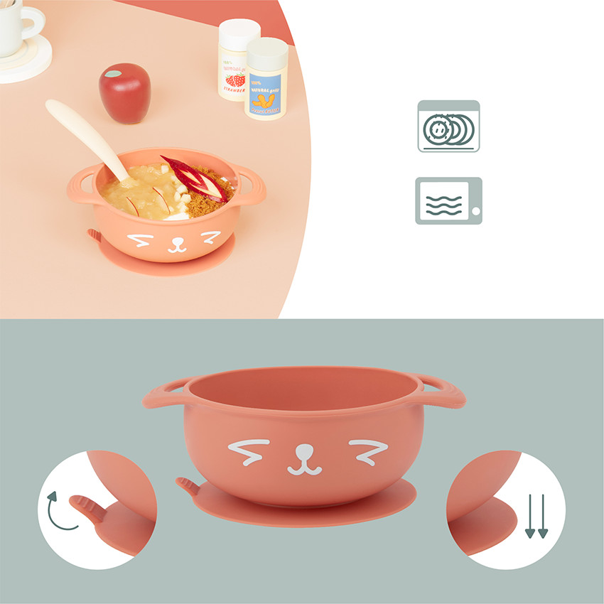 Coffret repas en silicone TAST'ISY 15-24 mois - Renard Main Coffret repas en silicone TAST'ISY 15-24 mois - Renard