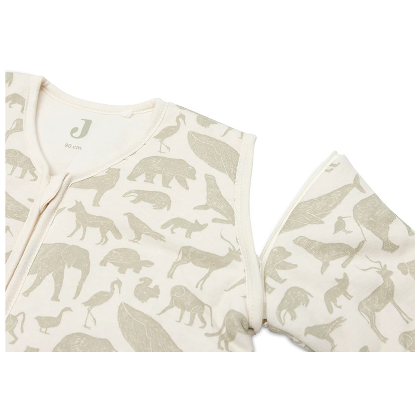Gigoteuse manches amovibles 90 cm - Animals Vert Olive 