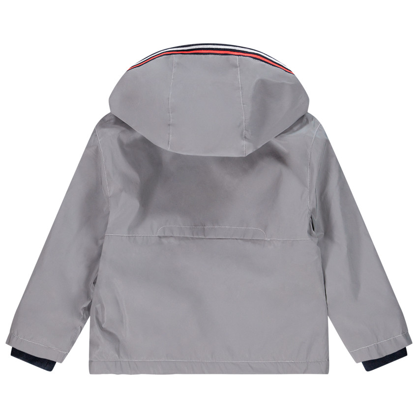 Coupe-vent à capuche doublé micropolaire pour enfant garçon 