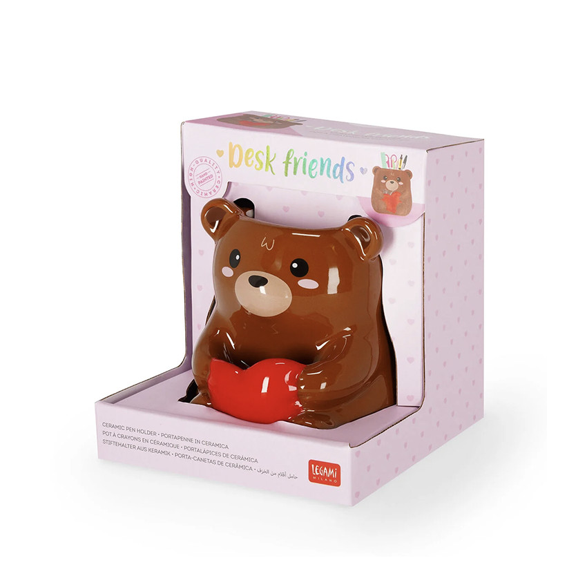 Pot à crayons en céramique Desk Friends - Teddy Bear 