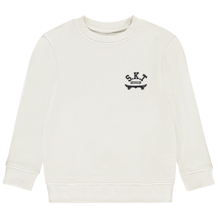 Sweat en molleton fantaisie motifs skate pour garçon 