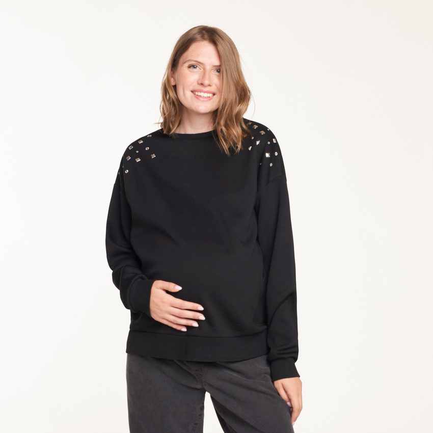 Sweat molleton grossesse et allaitement détails fantaisie 