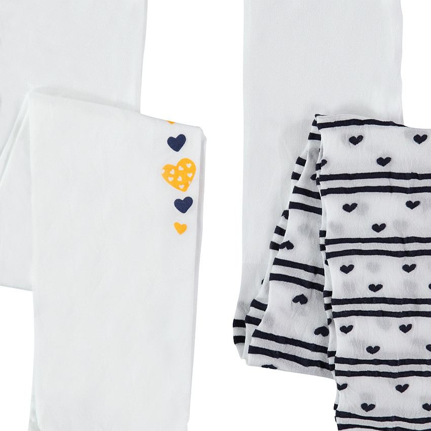 Lot de 2 collants fins fantaisie 40deniers 