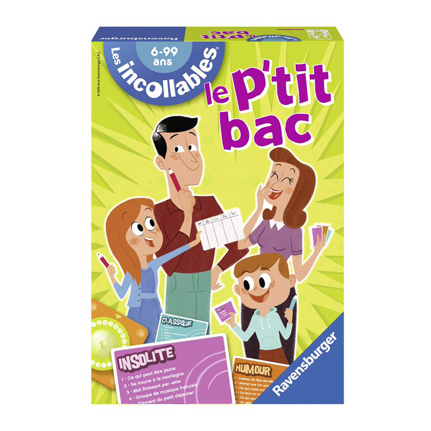 Jeu Stratégie & Réflexion Incollables P'tit Bac  