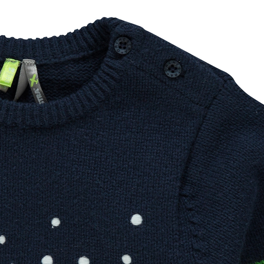 Pull de Noël en tricot avec motif Elan  