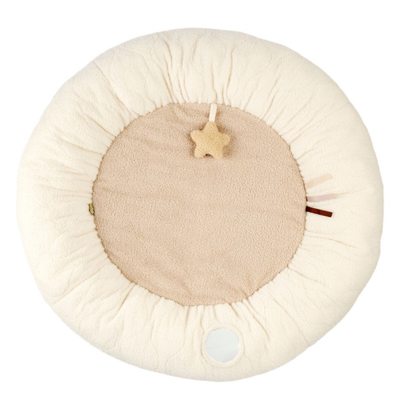Tapis d'éveil pouf avec arches 90x90cm Teddy Bouclette 