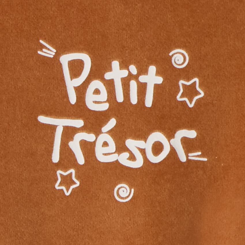 Dors-bien en velours printé pour bébé garçon 