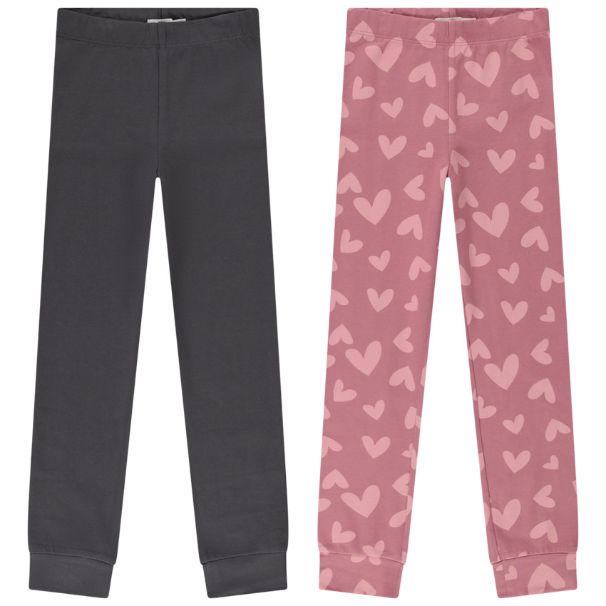 Lot de 2 pyjamas 2 pièces en jersey pour fille 