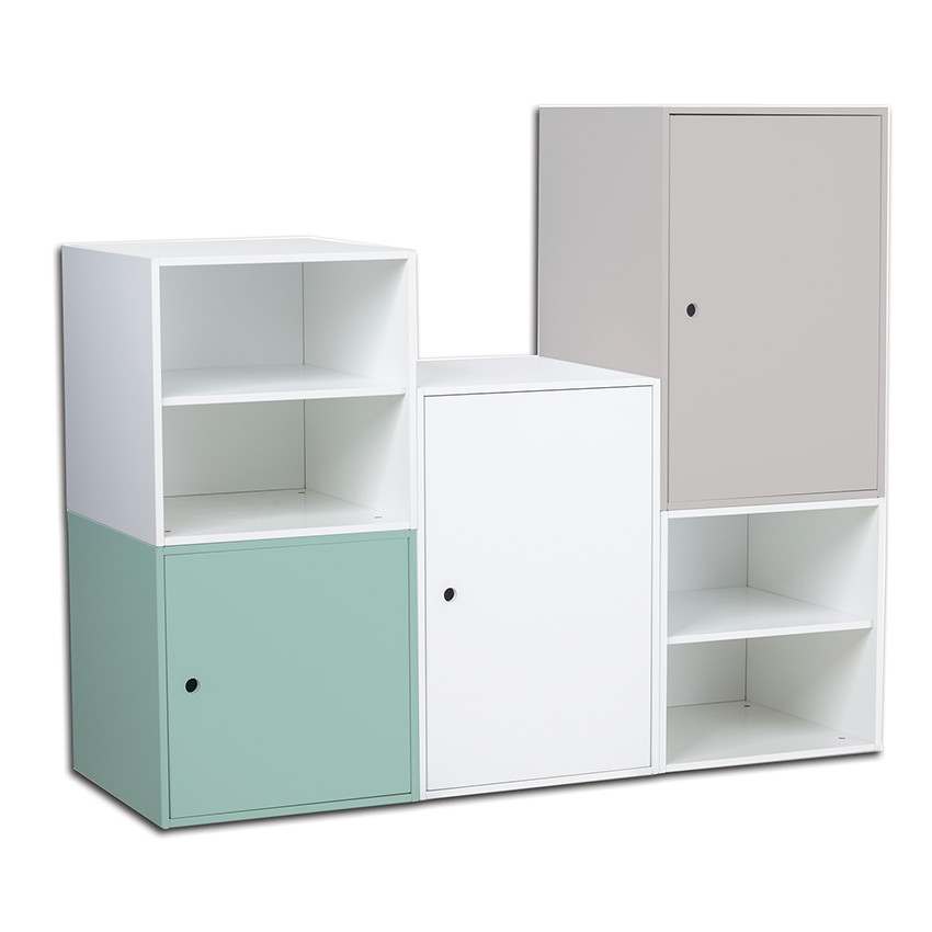 Grand caisson avec porte My Story - Vert 