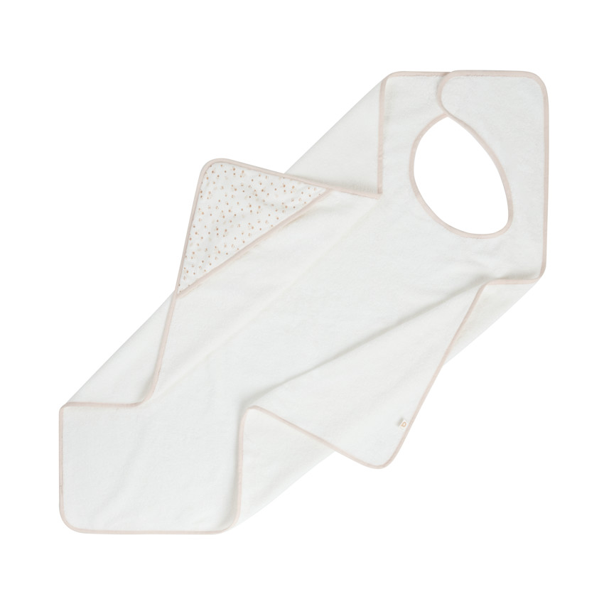 Cape de bain éponge et tablier 2 en 1 imprimé fleurs 