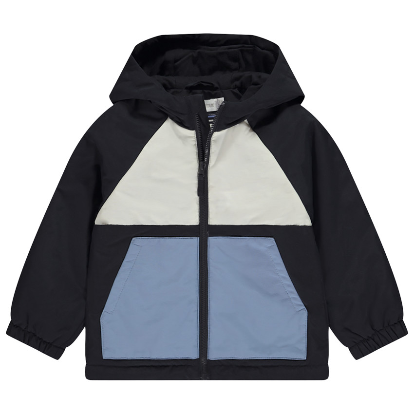 Coupe vent effet color block double polaire pour bebe garcon Orchestra