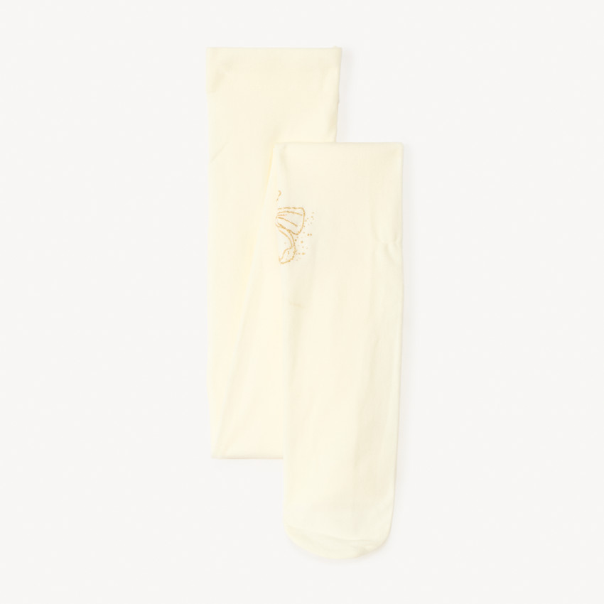 Collant fin imprimé papillons pailletés pour fille