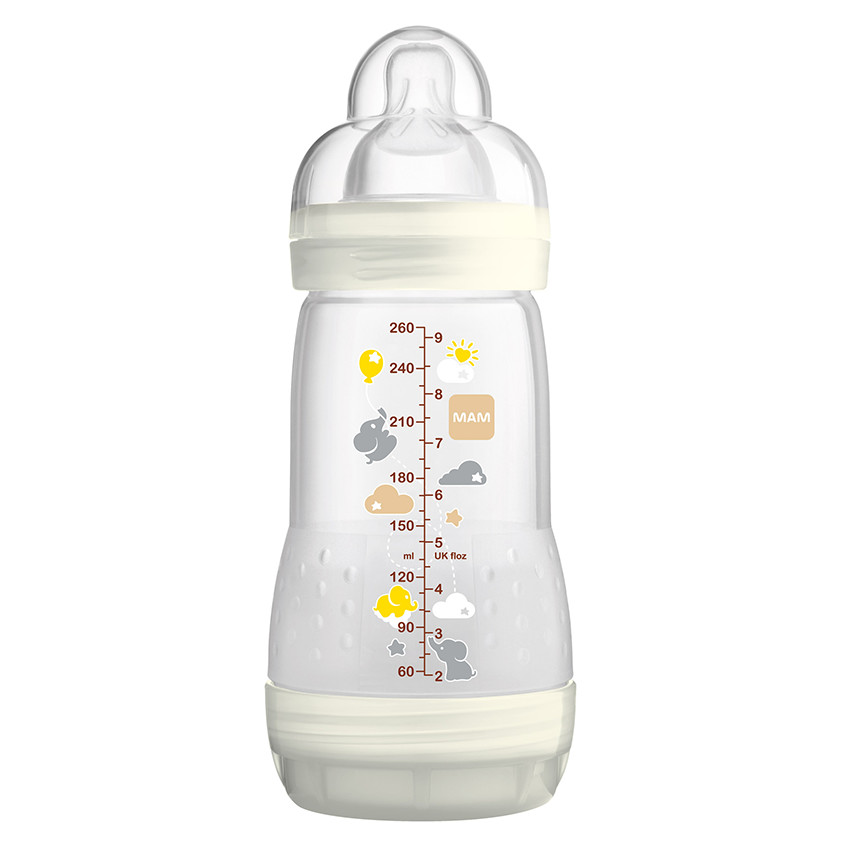 Biberon Easy Start anti-colique 260 ml - Blanc 