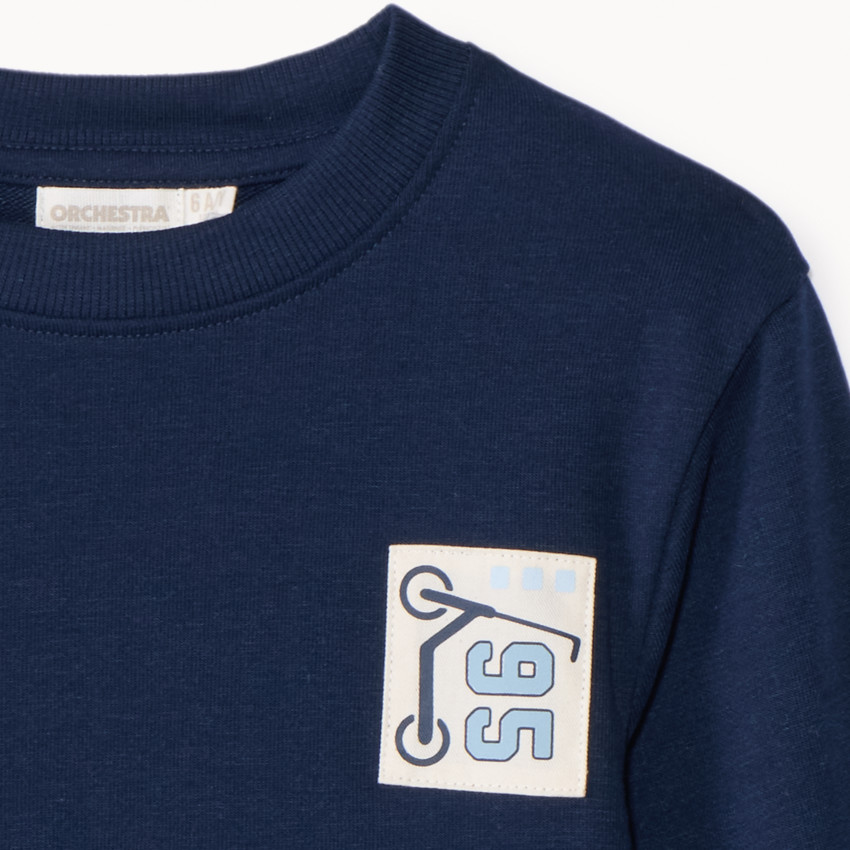 Sweat molleton print trottinette pour garçon 