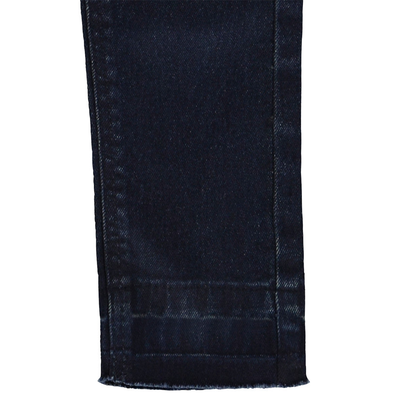 Jean slim avec broderie fleurs pour fille 