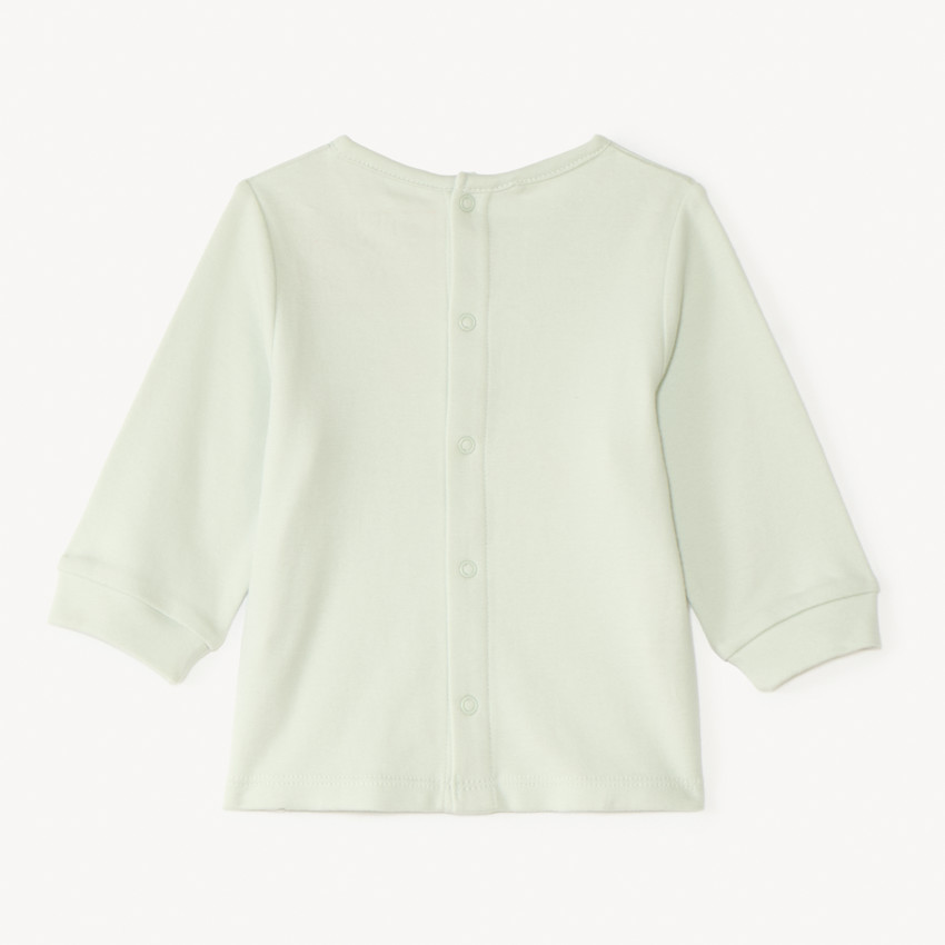 Pyjama 2 pièces en interlock t-shirt manches longues + pantalon pour bébé garçon (finitions différentes selon l'âge) 