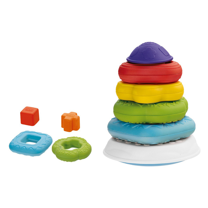 Jeux de formes - Anneaux à empiler 2 en 1 